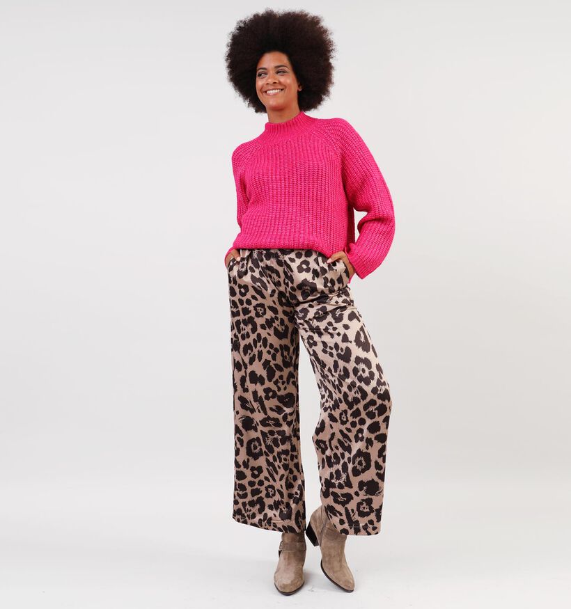 Pieces Nell Fuchsia Gebreide trui voor dames (344977)