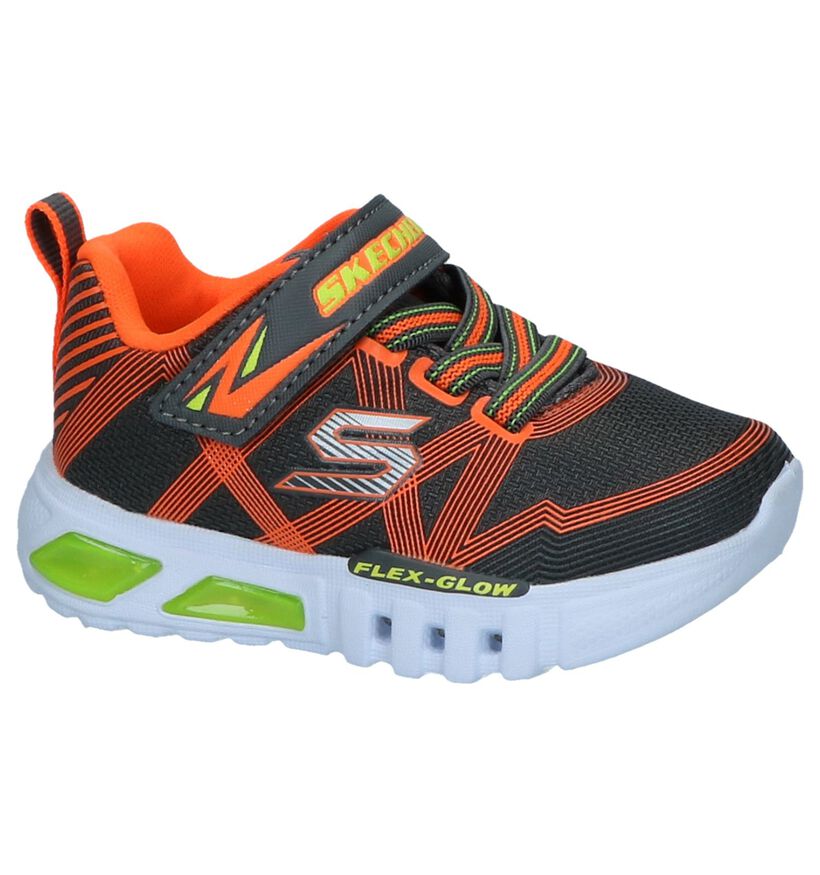 Oranje Sneakers Skechers Flex Glow in stof (250704)