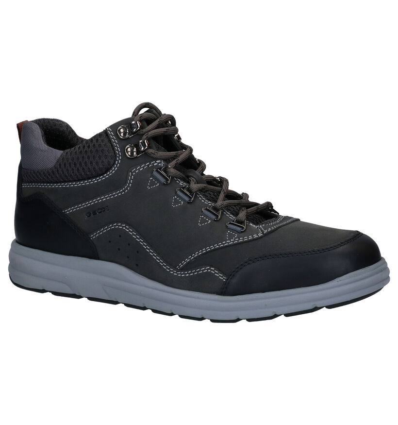 Geox Hallson Bruine Wandelschoenen in leer (294763)