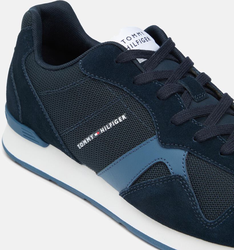 Tommy Hilfiger Runner Icon Donkerblauwe Veterschoenen voor heren (366157) - geschikt voor steunzolen