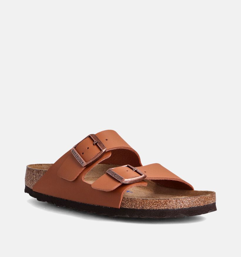 Birkenstock Arizona Soft Cognac Slippers voor dames (350913)