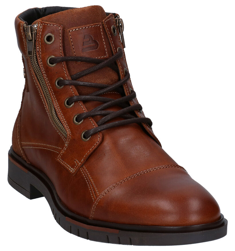 Bullboxer Cognac Geklede Hoge Schoenen in leer (281786)