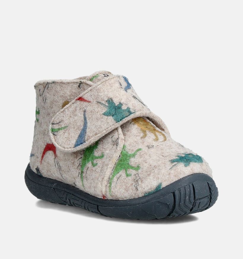 Milo & Mila Pantoufles en Beige pour filles, garçons (364943) - pour semelles orthopédiques