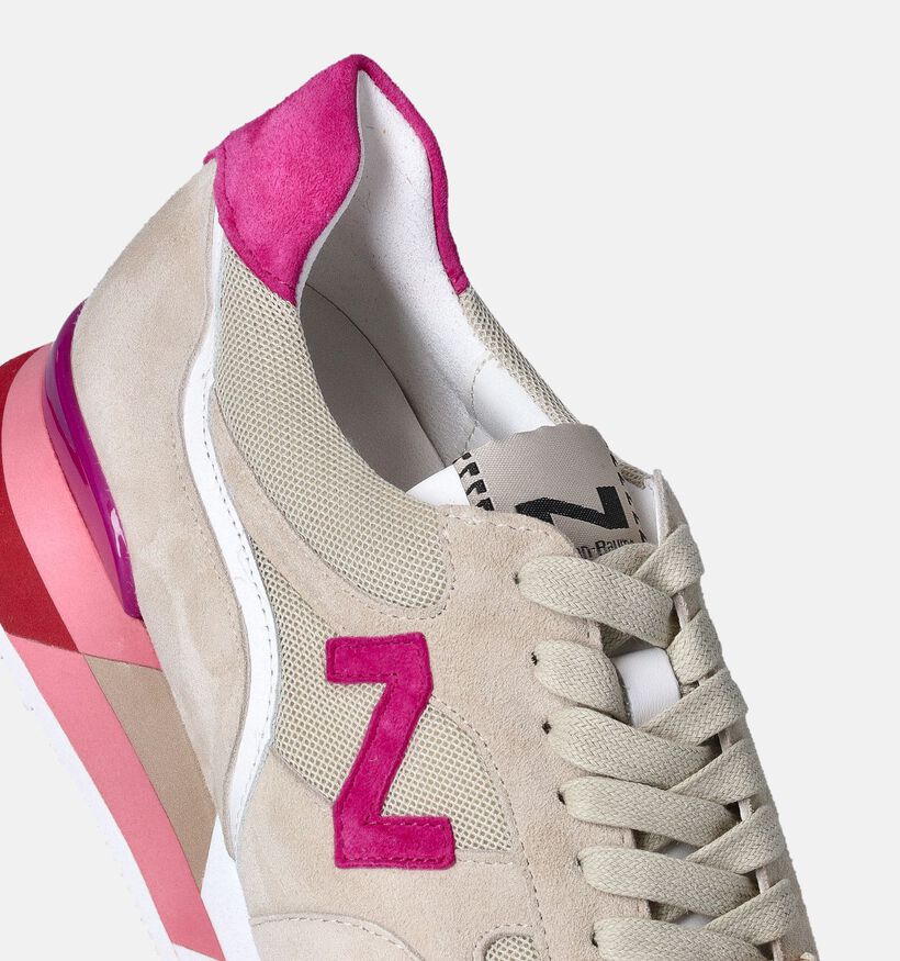Nathan-Baume Beige Sneakers voor dames (356274) - geschikt voor steunzolen