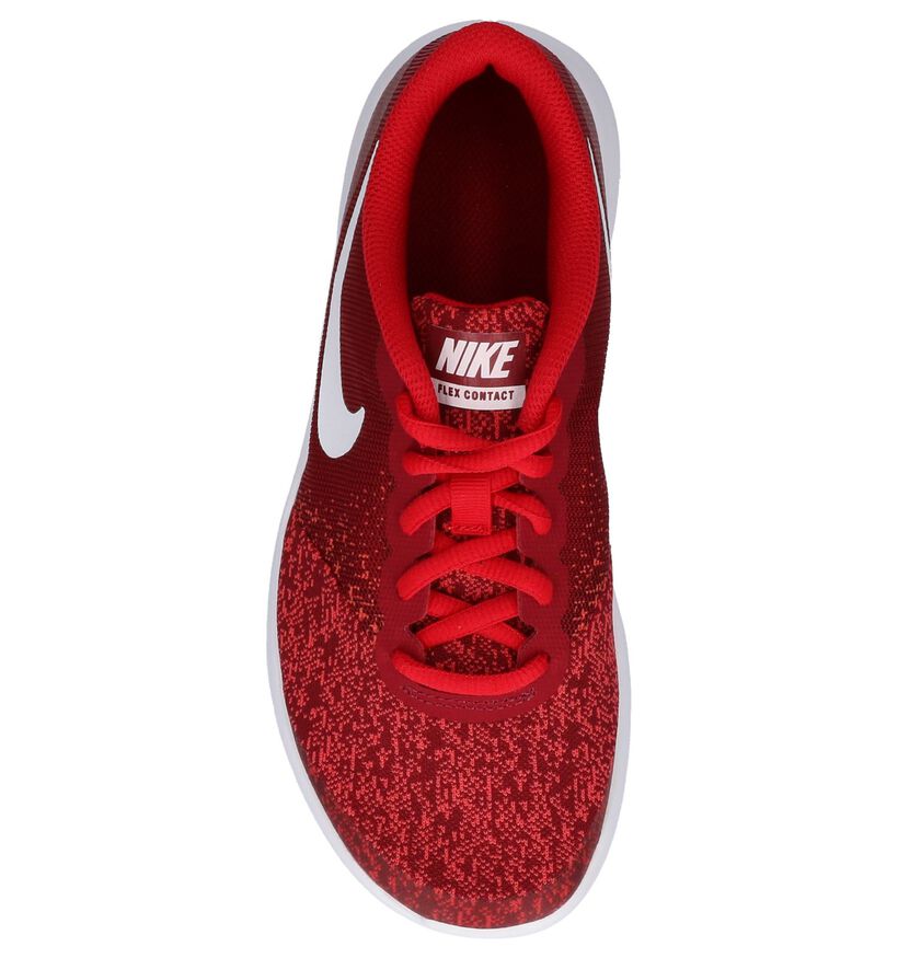 Rode Sneakers Nike Flex Contact in stof (206179)