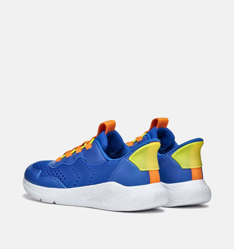 Geox Sprintye Baskets en Bleu pour gar&ccedil;ons (370143) - pour semelles orthop&eacute;diques