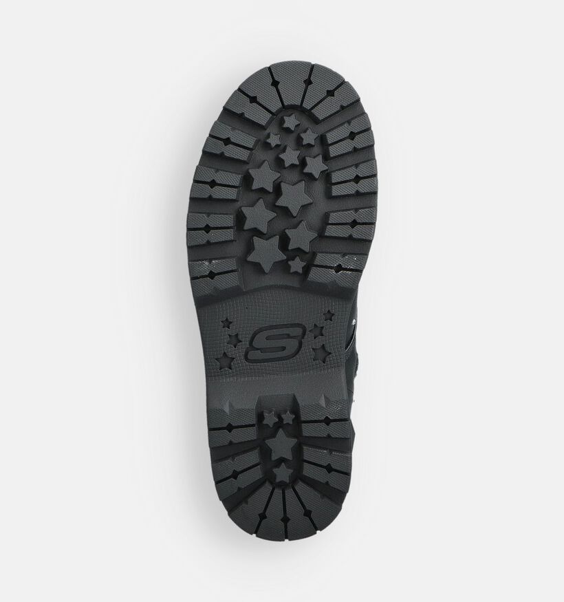 Skechers Gravlen Zwarte Boots met Veter en Rits voor meisjes (376819)