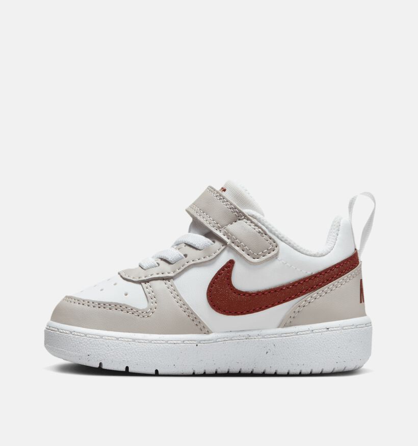 Nike Court Borough Recraft HF Witte Sneakers voor jongens, meisjes (347987)