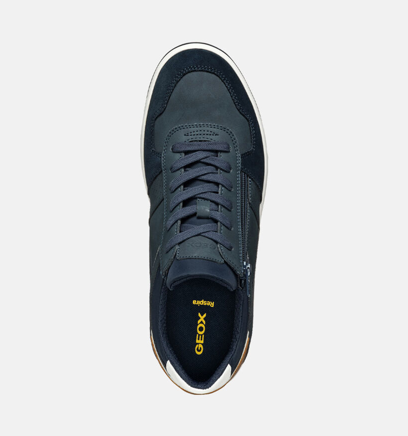 Geox Elver Chaussures à Lacets en Bleu pour hommes (351612) - pour semelles orthopédiques