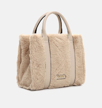 Tamaris Shoppers Zwart/Beige