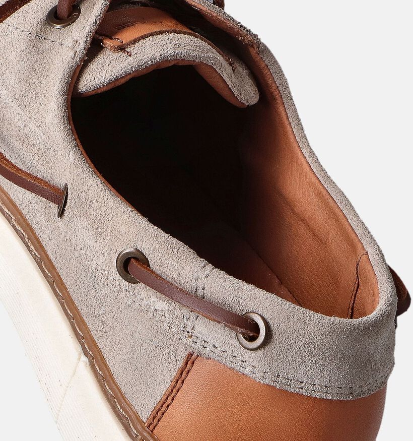River Woods Arthur Chaussures bateau en Beige pour hommes (356881) - pour semelles orthopédiques