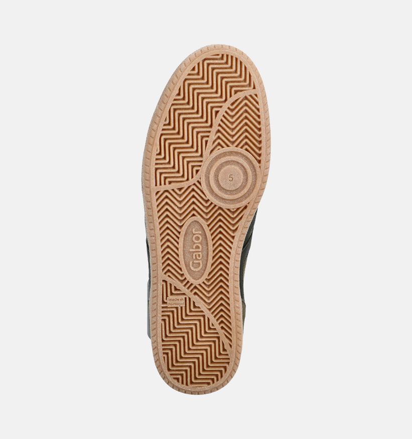 Gabor Kakigroene Sneakers voor dames (380041) - geschikt voor steunzolen