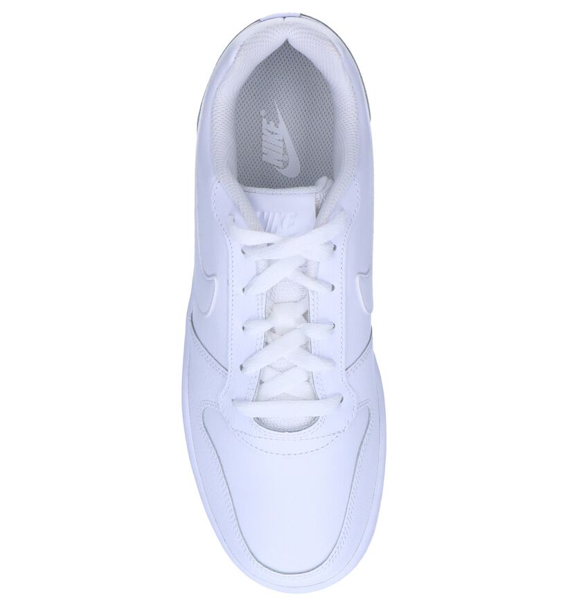 Witte Sneakers Nike Ebernon Low in kunstleer (250340)