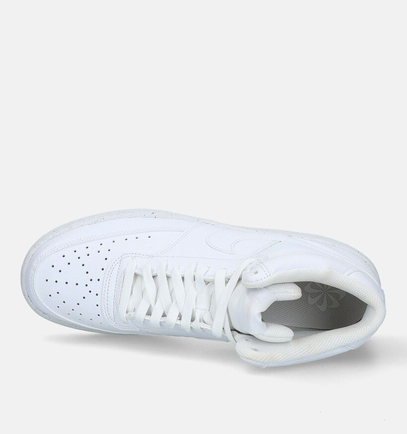 Nike Court Vision Mid Next Nature Baskets en Blanc pour hommes (332321)