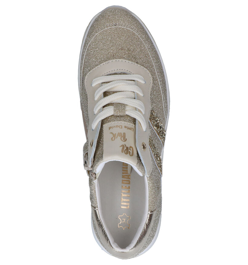 Little David Stacy Sneakers en Or en simili cuir (273007)