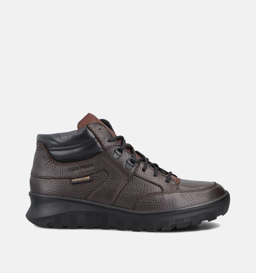 Mephisto Fosco Oregon Donkerbruine Hoge Sneakers voor heren (379024) - geschikt voor steunzolen