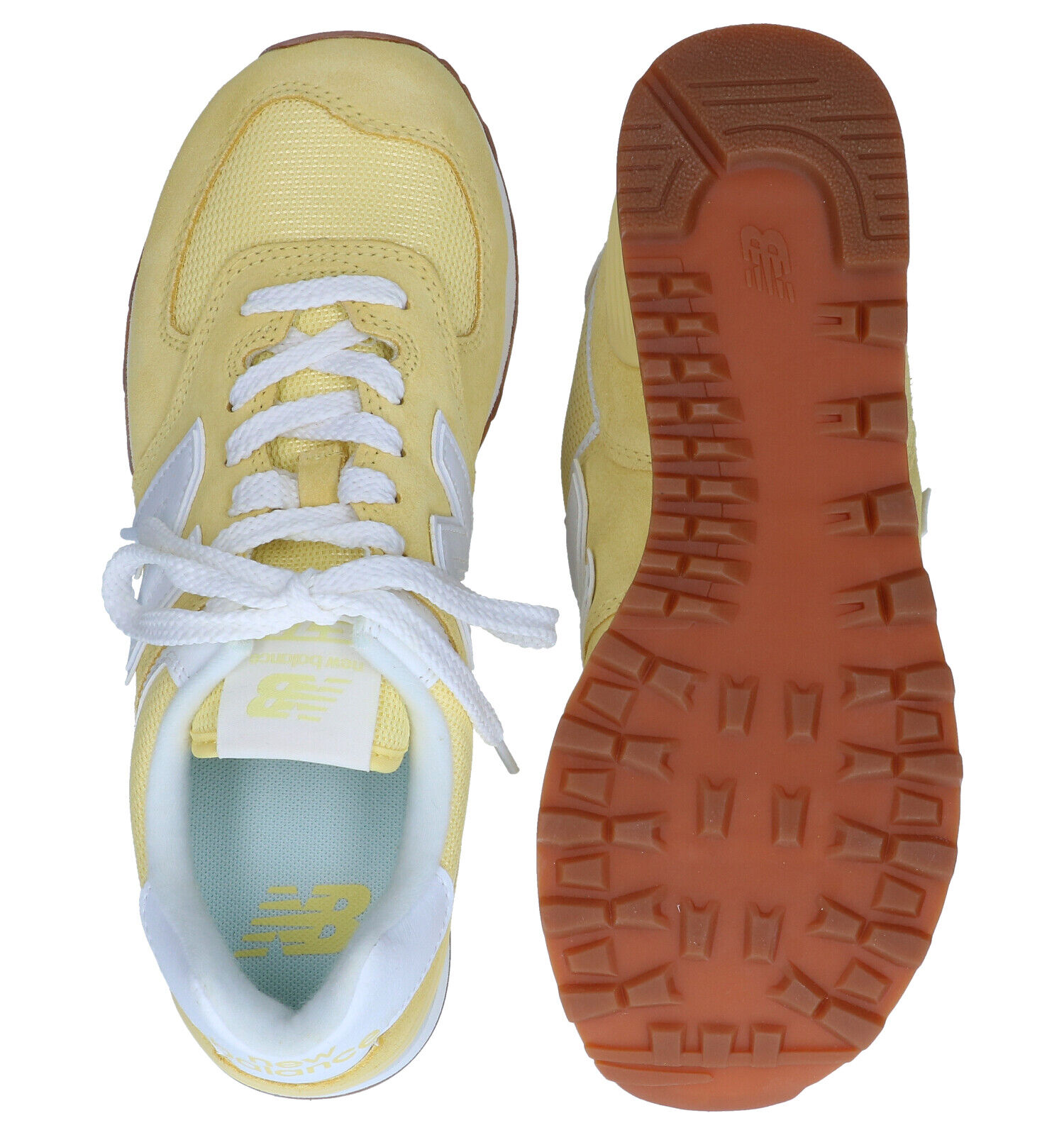 New balance wl574 femme jaune store