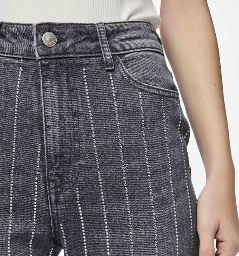 Pieces Siffi Highwaist jeans en Gris pour femmes (348368)