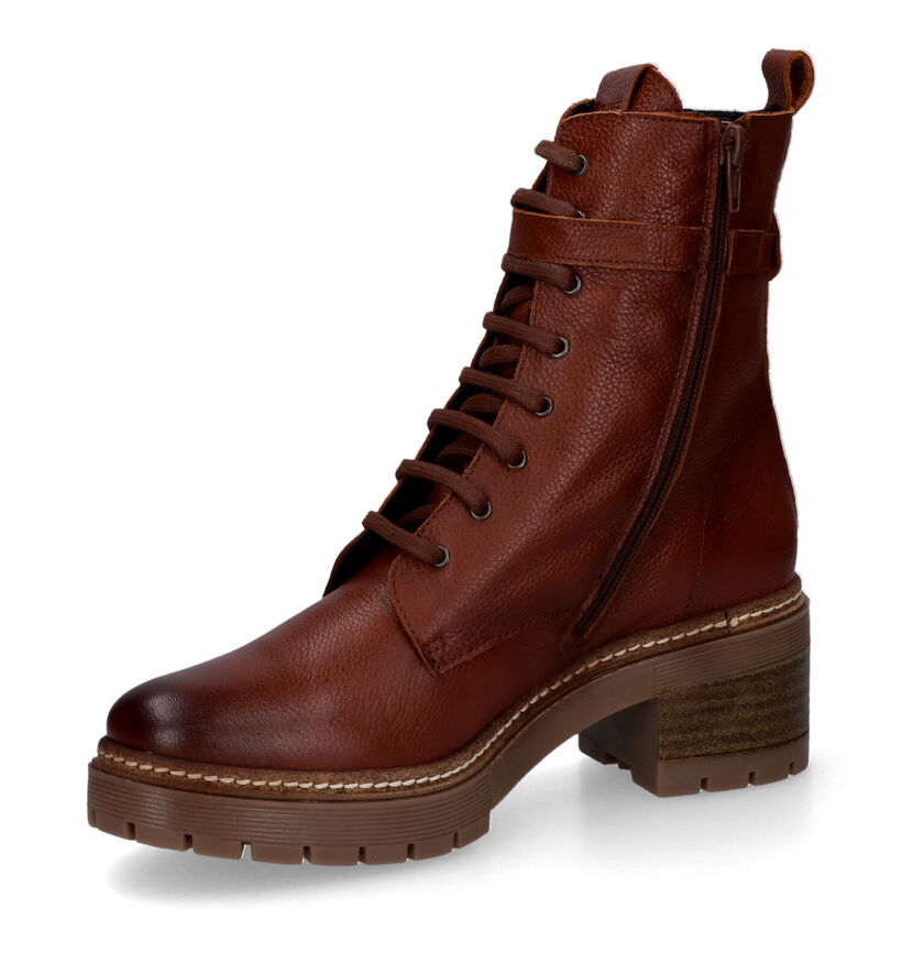 River Woods Gotja Cognac Bottines in leer (316102)