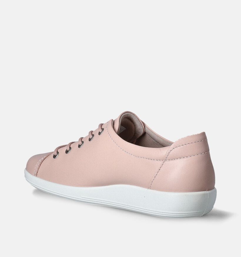 ECCO Soft 2.0 Roze Veterschoenen voor dames (353352) - geschikt voor steunzolen