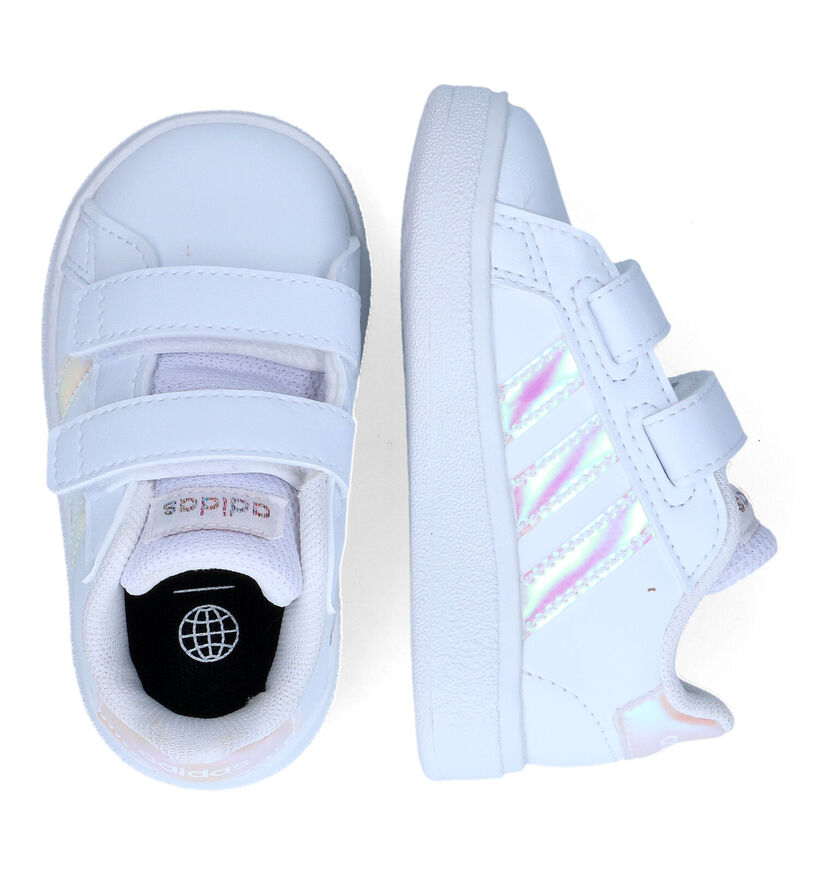 adidas Grand Court I Witte Sneakers in kunstleer (311536)