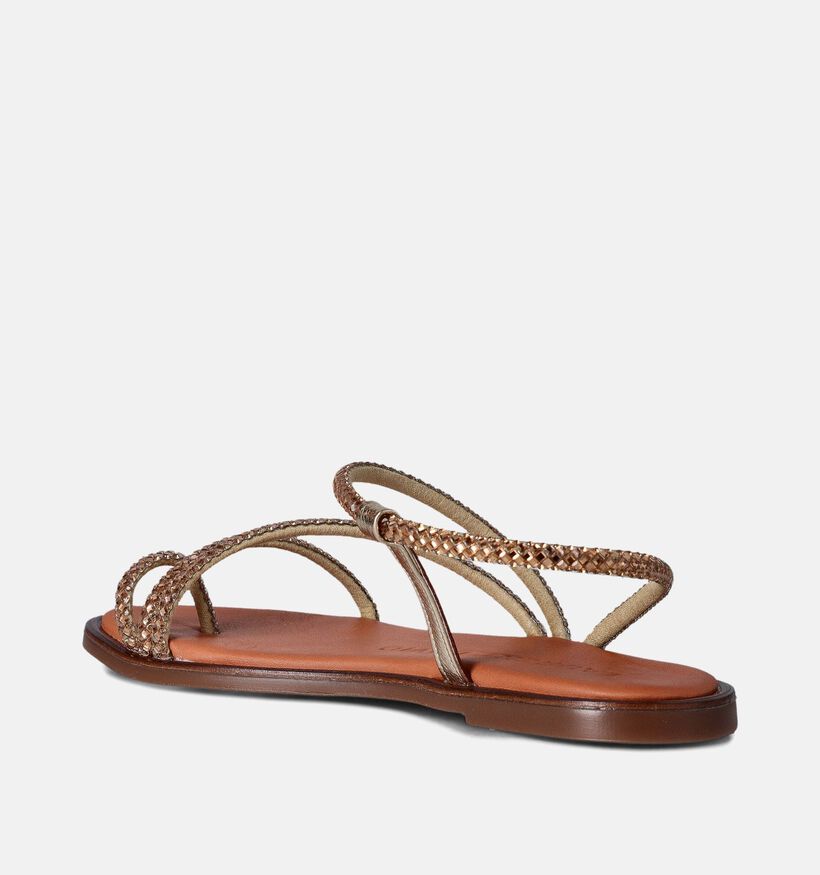 Laurent David Sandales plates en Or pour femmes (357850)