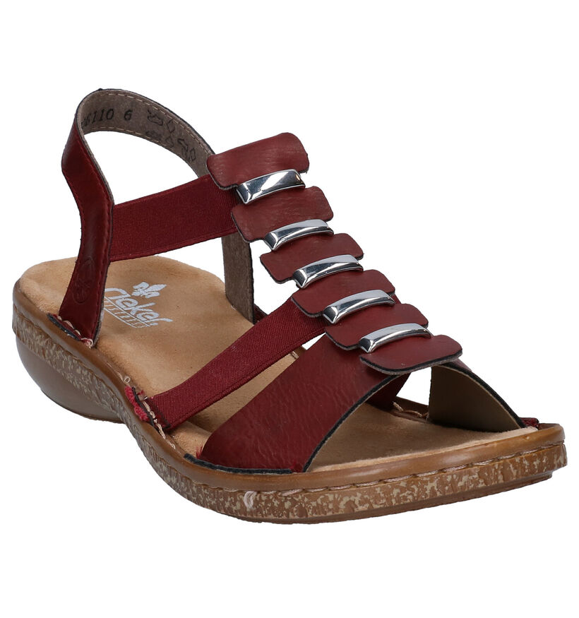 Rieker Bordeaux Sandalen in kunstleer (287433)