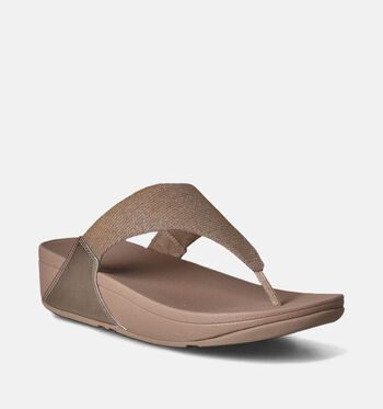 FitFlop Lulu Slippers Zwart/Beige/Blauw