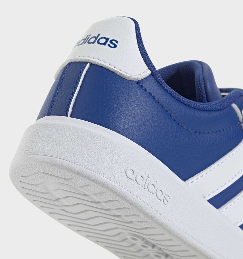 adidas Streettalk Baskets en Bleu pour gar&ccedil;ons (372790) - pour semelles orthop&eacute;diques