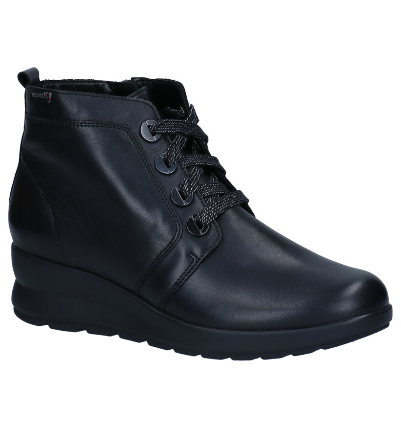 Mephisto Philipa Bottillons à talons en Noir en cuir (298104)