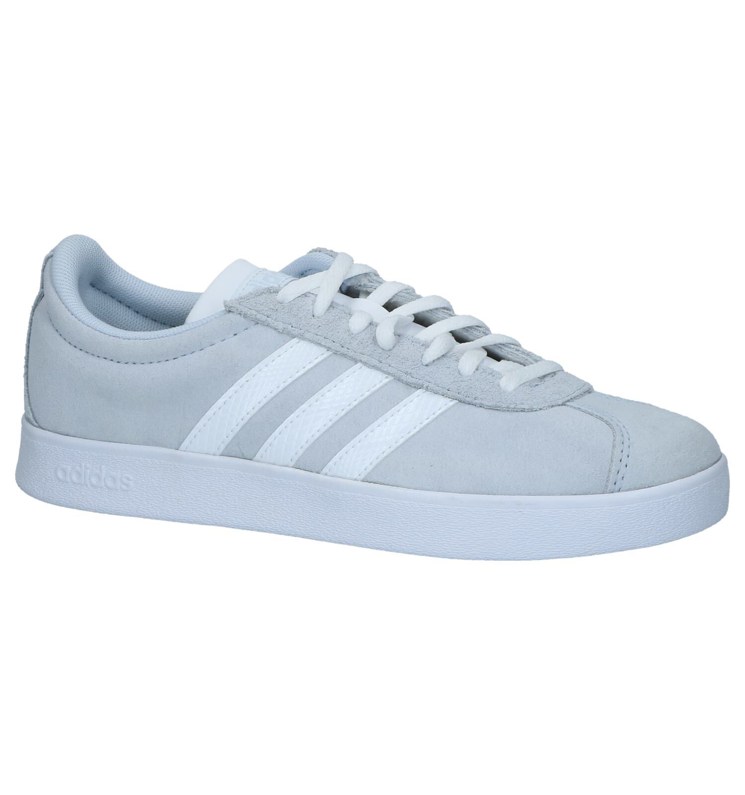 Lichtgrijze adidas VL Court 2.0 Sneakers Dames Sneakers Online op TORFS.BE