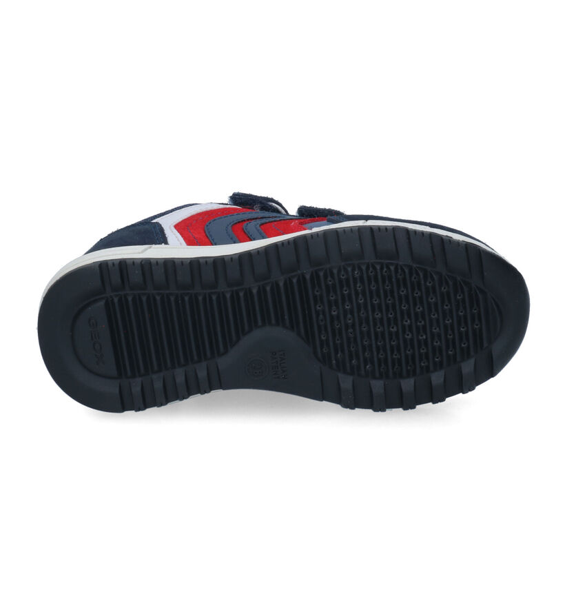 Geox Alben Baskets en Bleu pour garçons (317585) - pour semelles orthopédiques