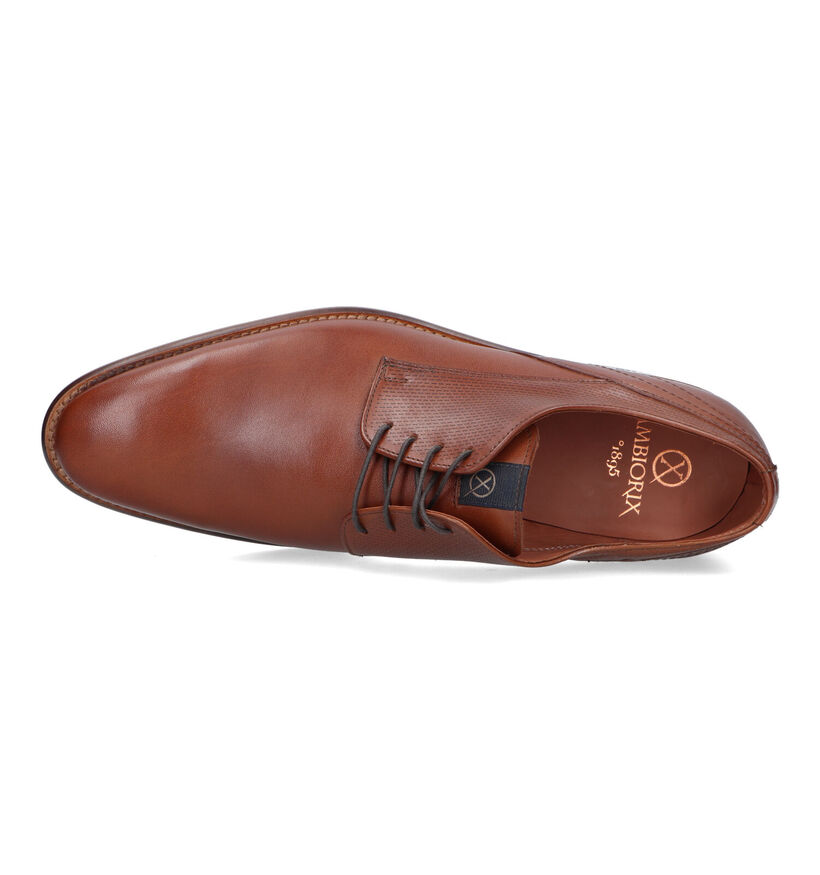 Ambiorix Fermo Chaussures à lacets en Cognac pour hommes (327713)