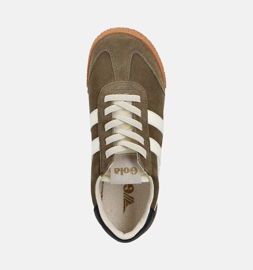 Gola Elan Baskets en Vert/Blanc pour filles, garçons (361002)