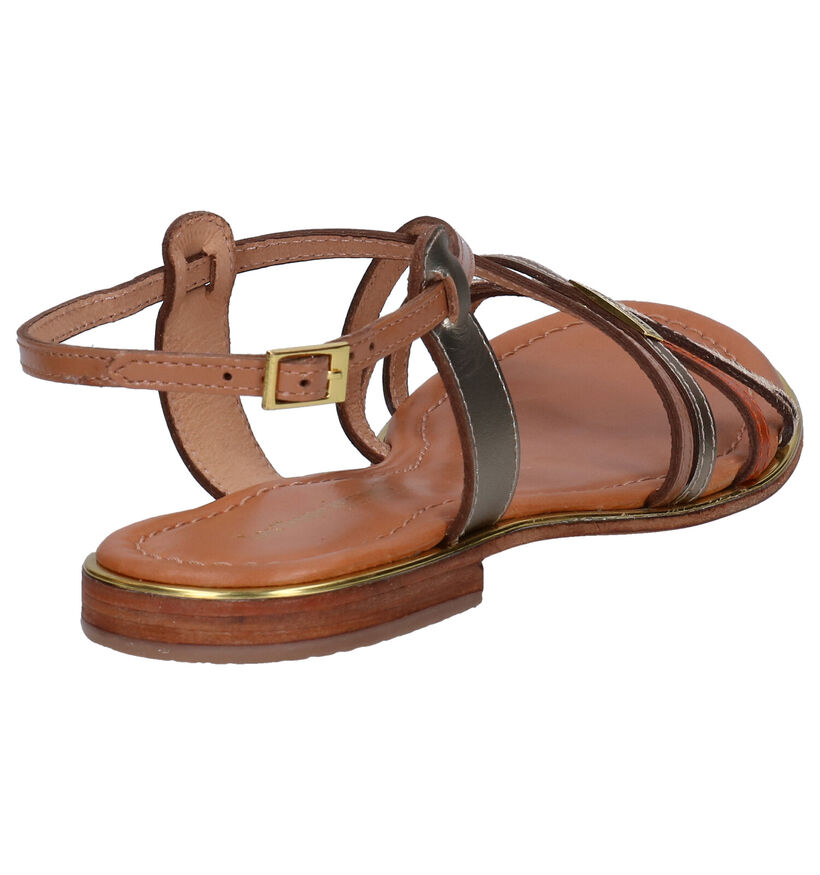 Les Tropeziennes Harry Cognac Sandalen in leer (275034)