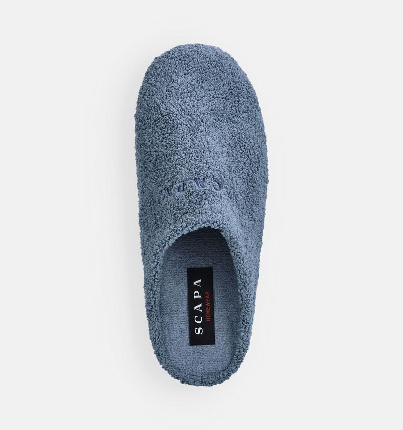 Scapa Blauwe Open Pantoffels voor dames (373298) - geschikt voor steunzolen