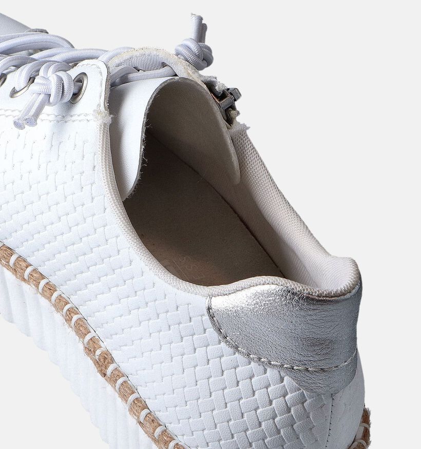 Rieker Witte Veterschoenen voor dames (351230) - geschikt voor steunzolen