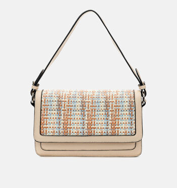 Schoudertas beige
