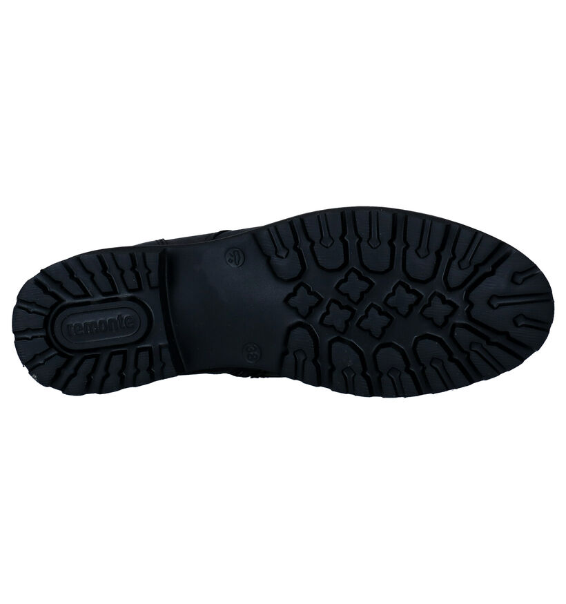 Remonte Zwarte Veterboots voor dames (312337) - geschikt voor steunzolen