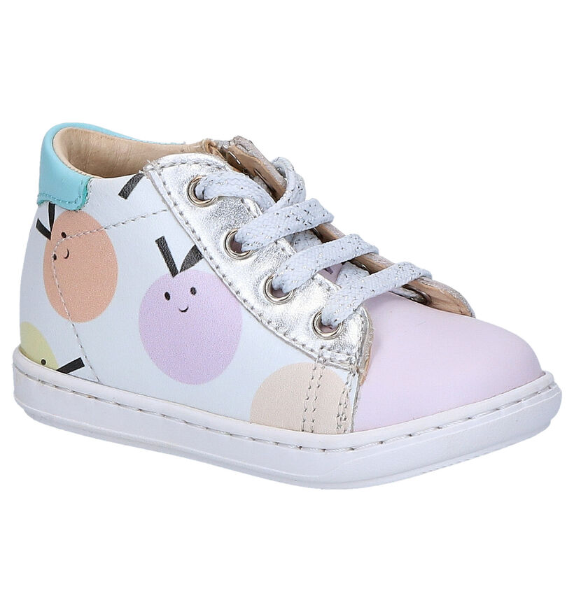 Shoo Pom Bouba Duck Chaussures à Lacets en Blanc en cuir (268767)