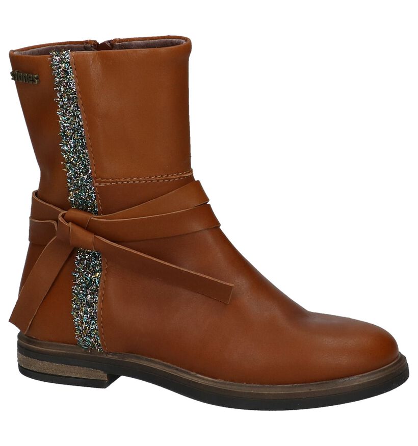 STONES and BONES Bottes basses en Cognac en cuir (223394)