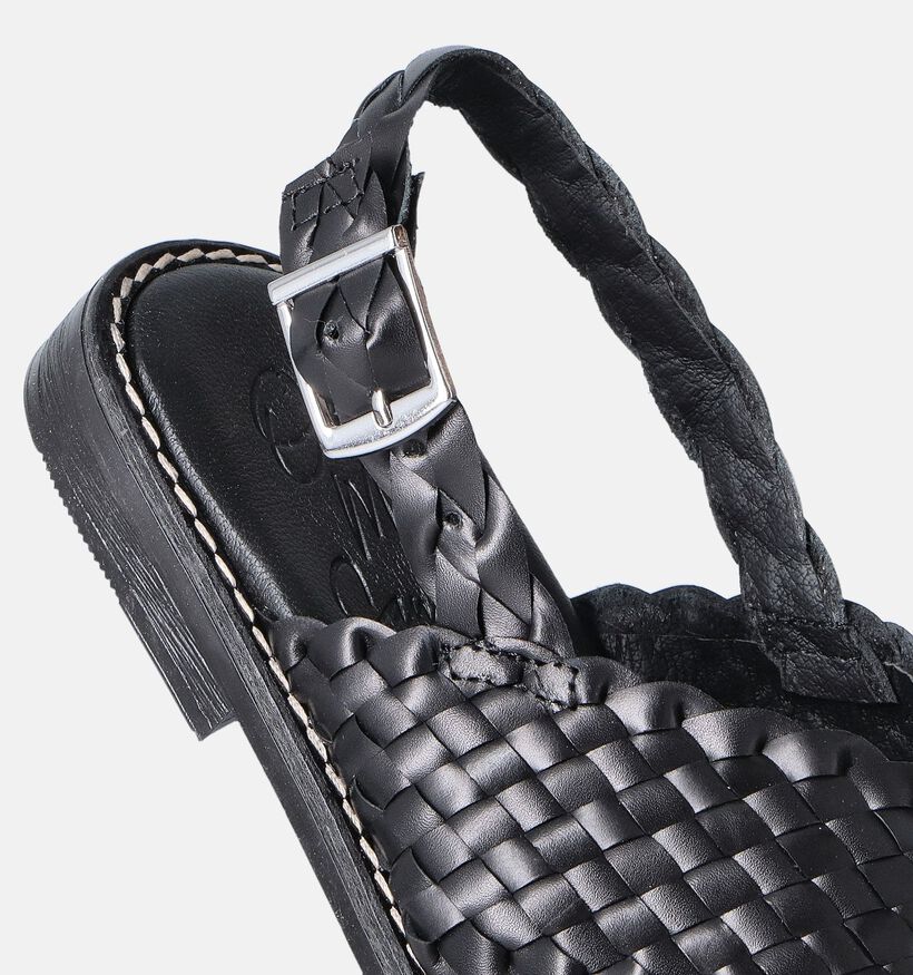 Oh My Sandals Sandales tressées en Noir pour femmes (356202)
