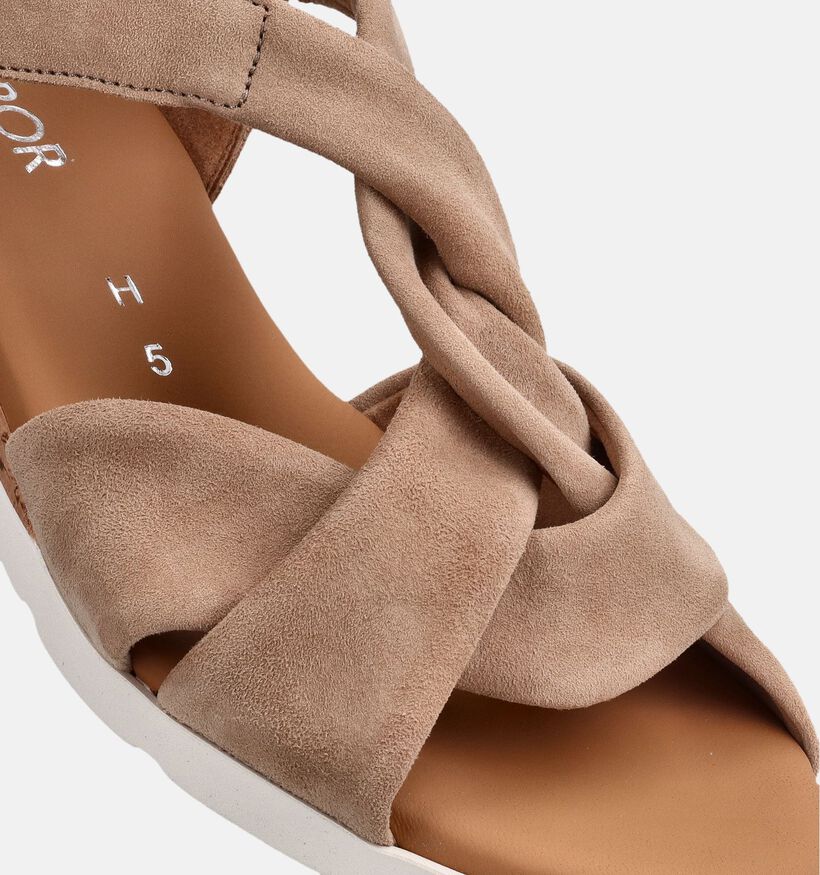 Gabor Donkerbeige Sandalen voor dames (371281)