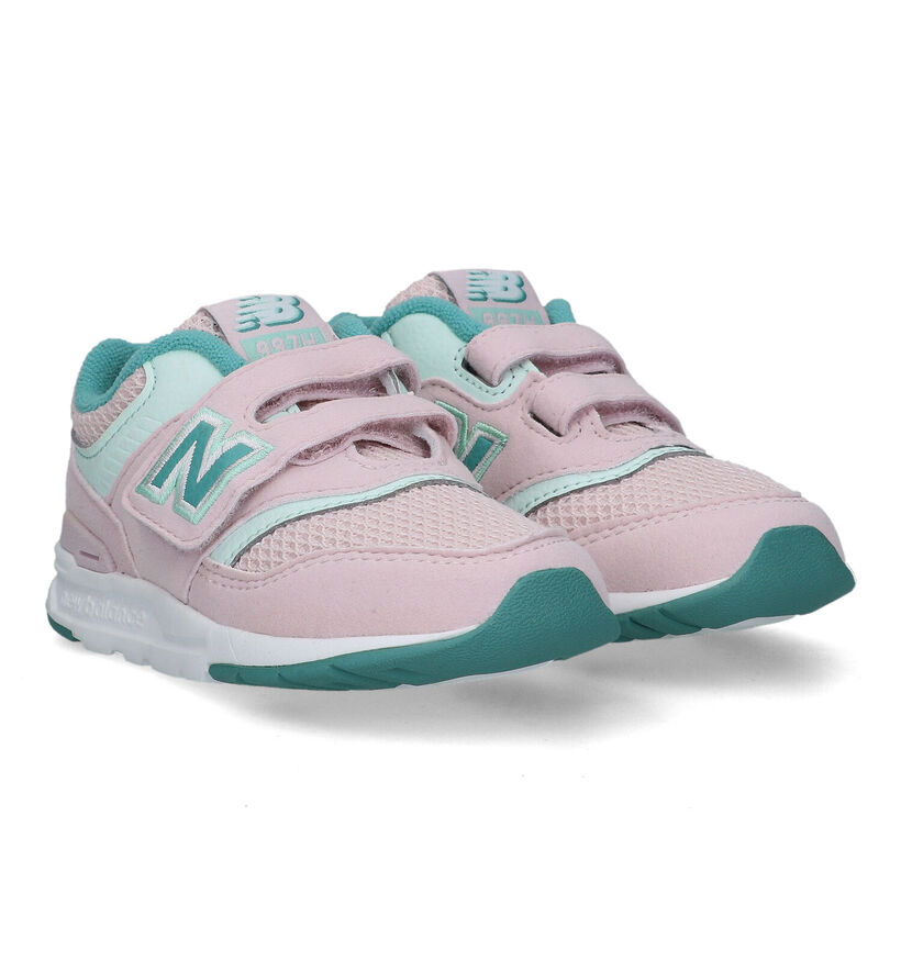 New Balance 997 Baskets en Rose pour filles (319337) - pour semelles orthopédiques