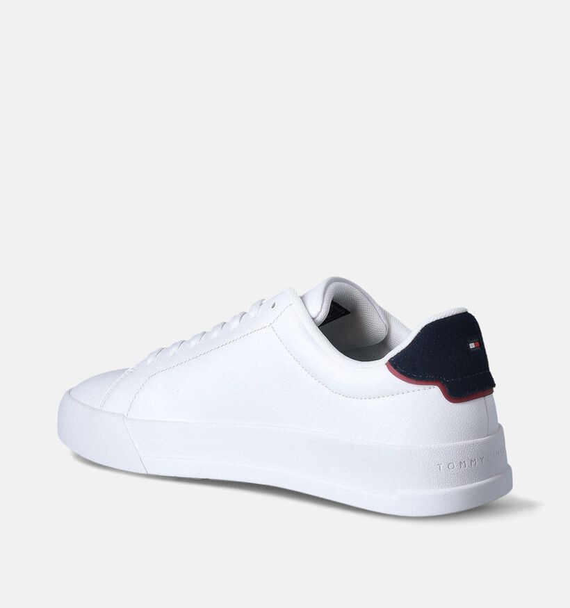 Tommy Hilfiger Court Leather Baskets en Blanc pour hommes (358659) - pour semelles orthopédiques
