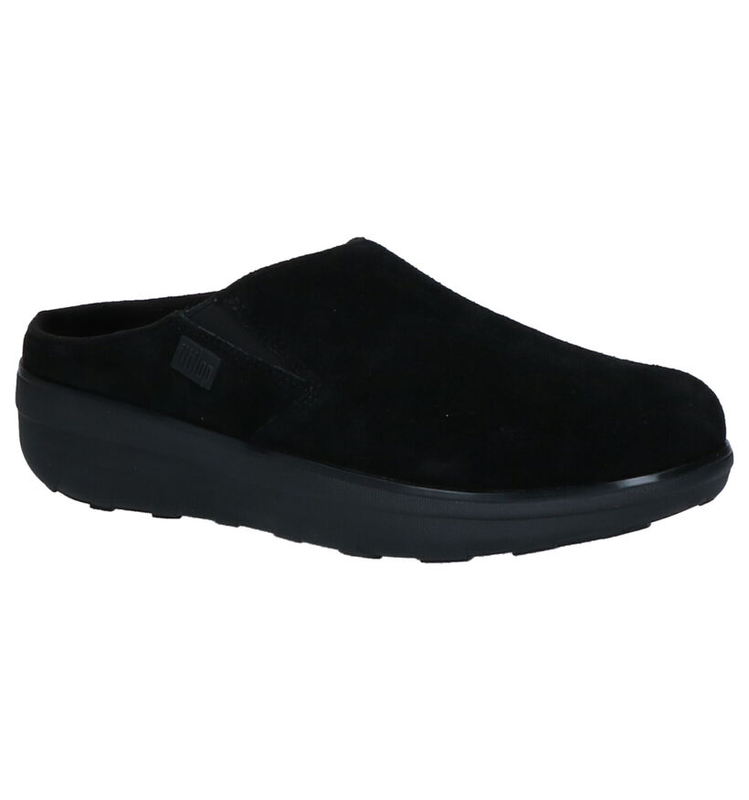 FitFlop Pantoufles ouvertes en Noir en daim (263898)