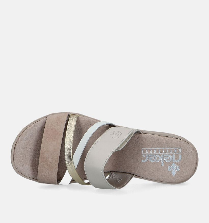 Rieker Beige Slippers voor dames (335501)