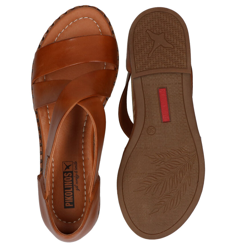 Pikolinos Algar Oranje Sandalen in leer (289249)