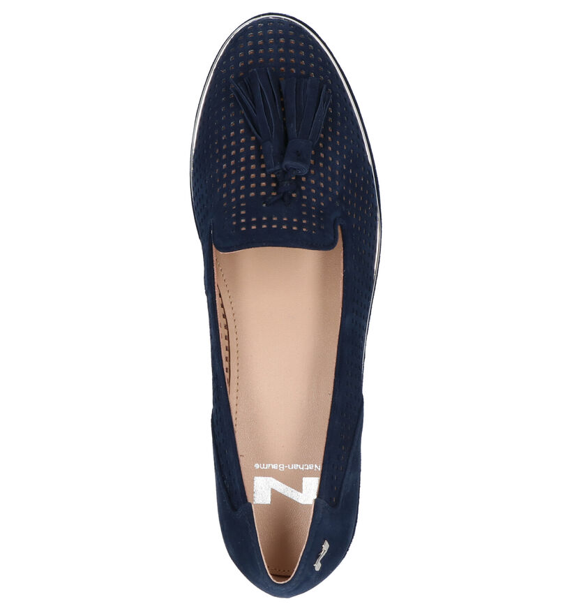 Nathan-Baume Loafers en Bleu foncé en daim (272869)