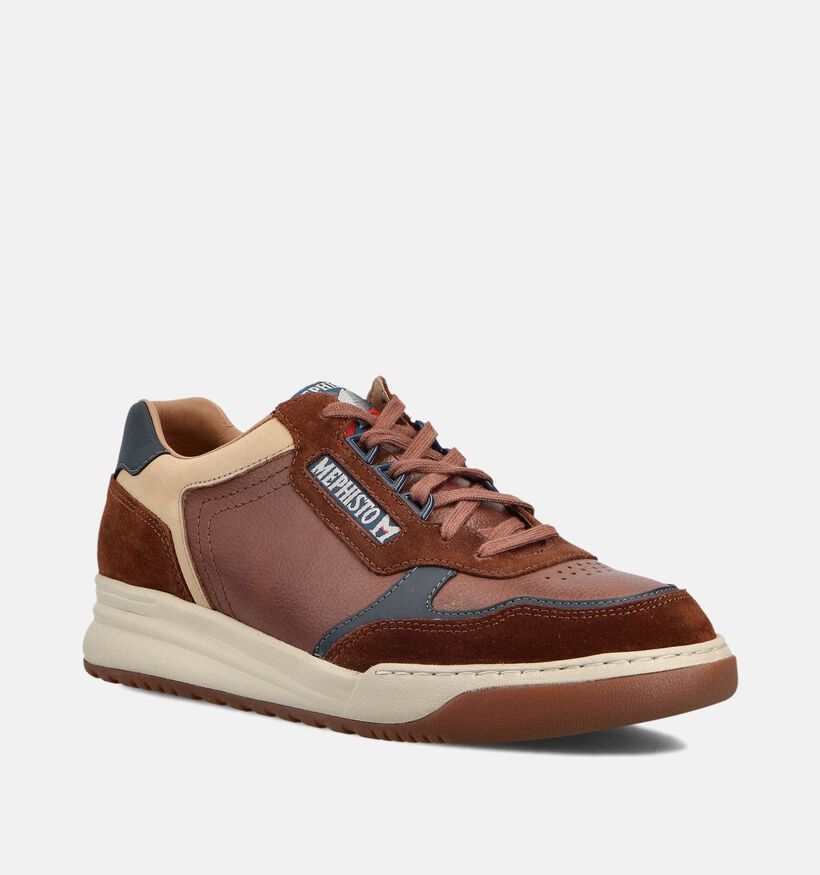 Mephisto Norwin Bruine Veterschoenen voor heren (362831) - geschikt voor steunzolen